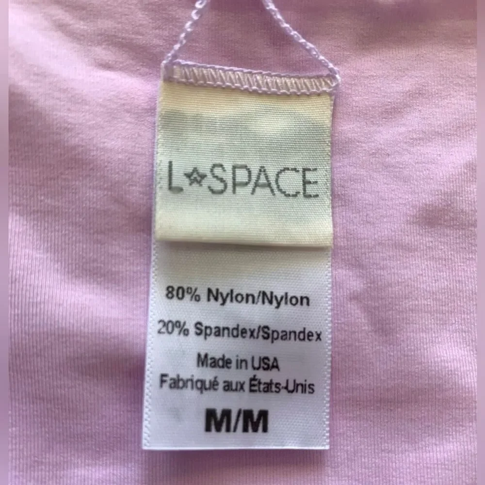 NEW L*Space Bikini Set Lilac Harper Top & Side Tie Bottom Medium Bathing Suit